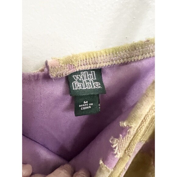 VTG KY2k brown Purple medium mini dress babydoll whimsy fairy goblin gremlin - Picture 4 of 10